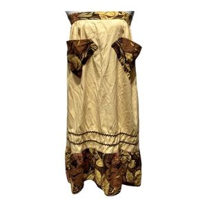 Vintage Hawaiian Print Long Apron